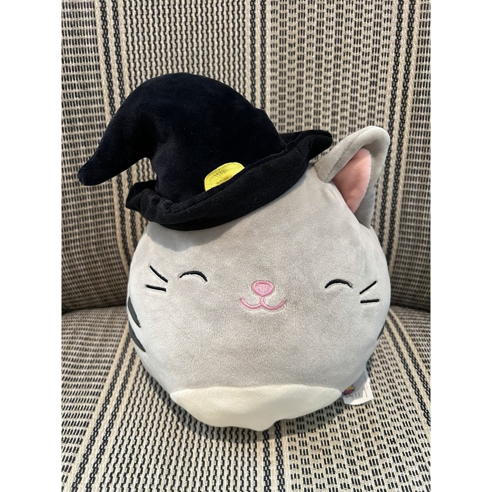 Squishmallows Halloweeen Flip-A-Mallow Dante Red Demon / Tally Cat Hat 12 inch